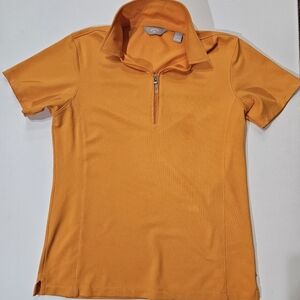 Callaway Womens Athletic‎ 1/4 Zip Orange Size Medium